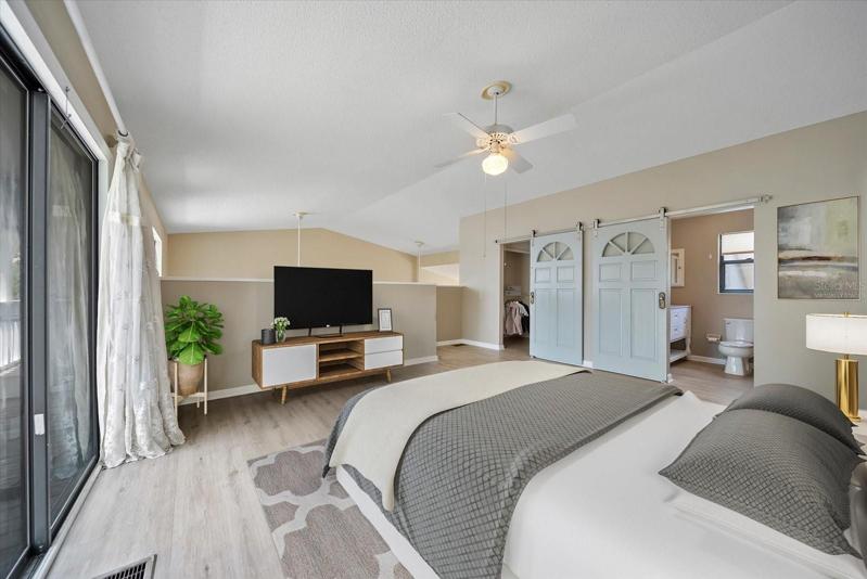 Master bedroom virtually staged