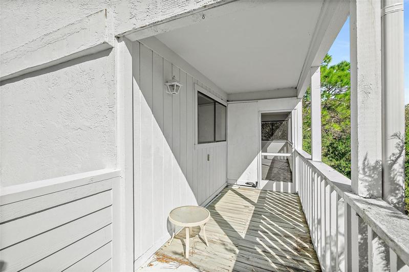 Porch off of the Master bedroom