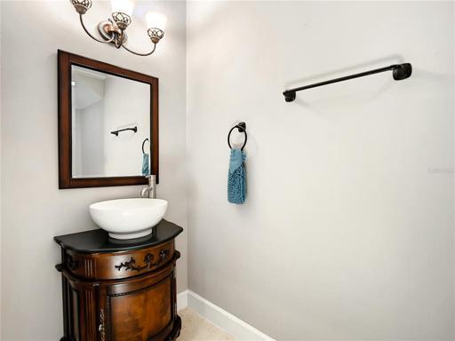 First floor half bath