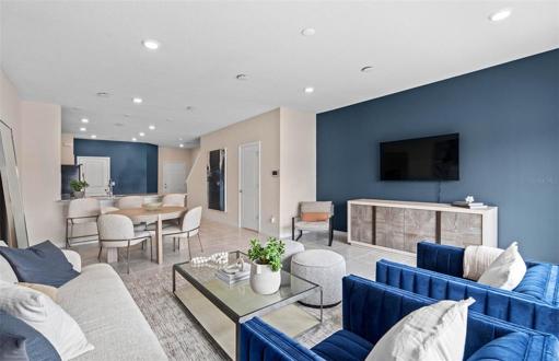 Gathering Room *Model Home Design – Pictures are for illustration purposes only. Elevations, colors and options may vary. Furniture is for model home only.