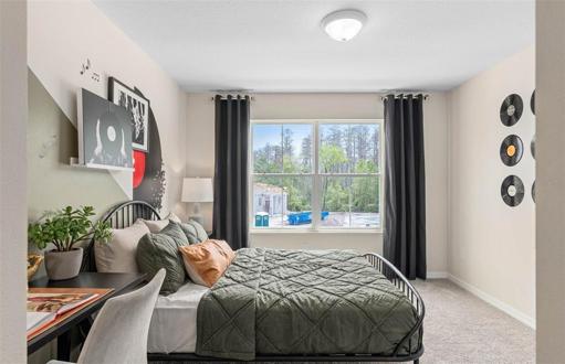 Bedroom *Model Home Design – Pictures are for illustration purposes only. Elevations, colors and options may vary. Furniture is for model home only.