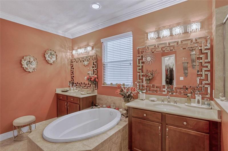 Master Bathroom Double Sinks