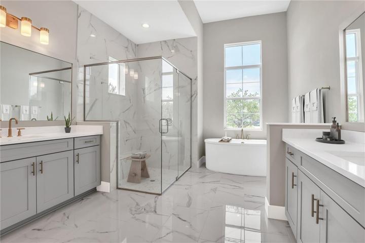 Virtual Staging of Primary Bathroom
