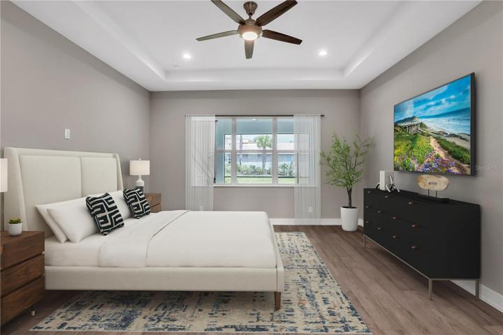 Virtual Staging of Primary Bedroom