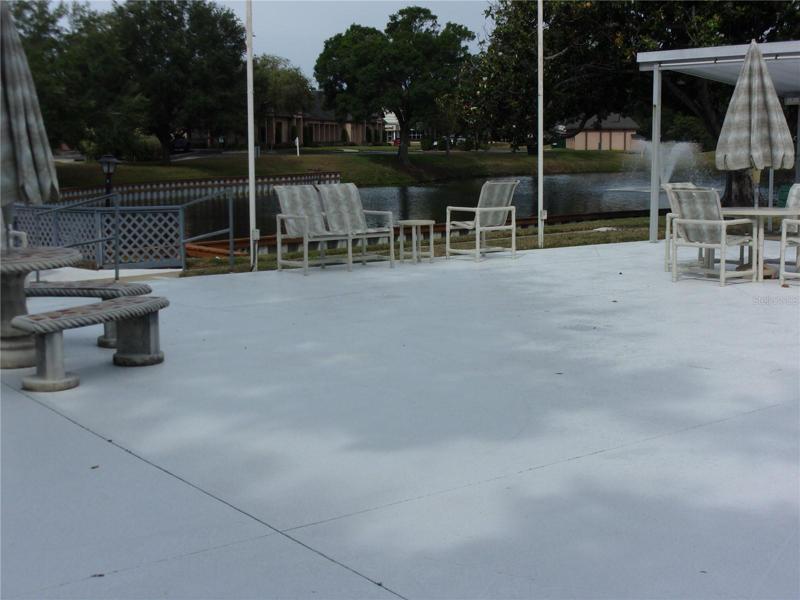 DECK WITH CHAIRS & UMBRELLAS FOR RELAXING