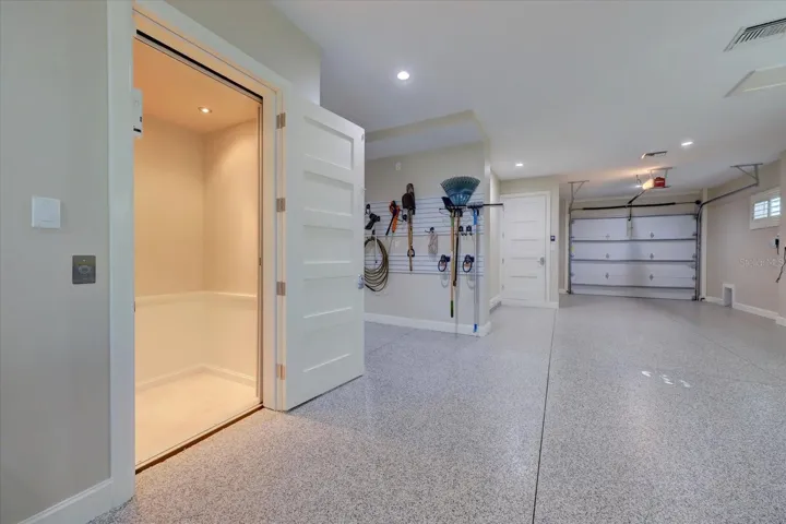 Elevator to Air Conditioned Garage