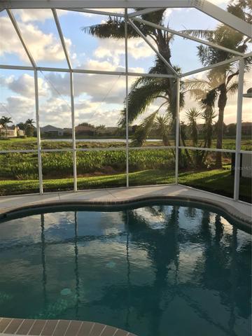 Overlooking pool, sunset and lake