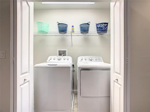 Laundry closet.