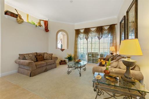 Living Room with pool view.