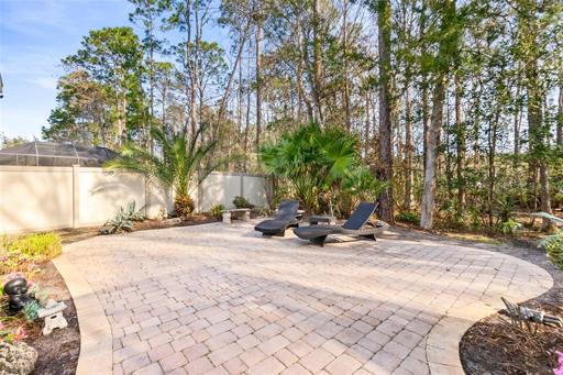 Outside paver patio