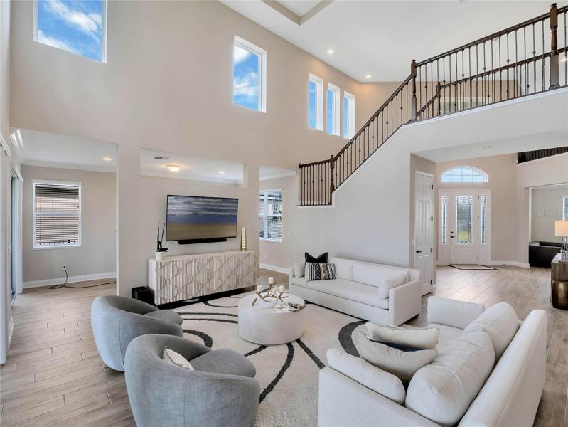Living room and loft