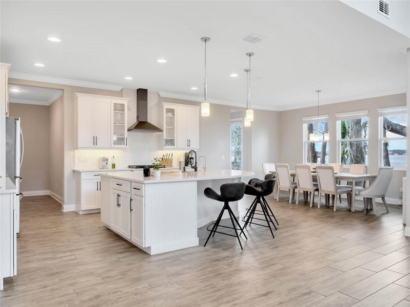 Kitchen and dining room