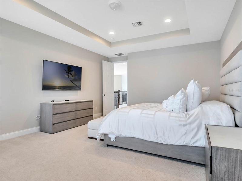 Spacious master bedroom