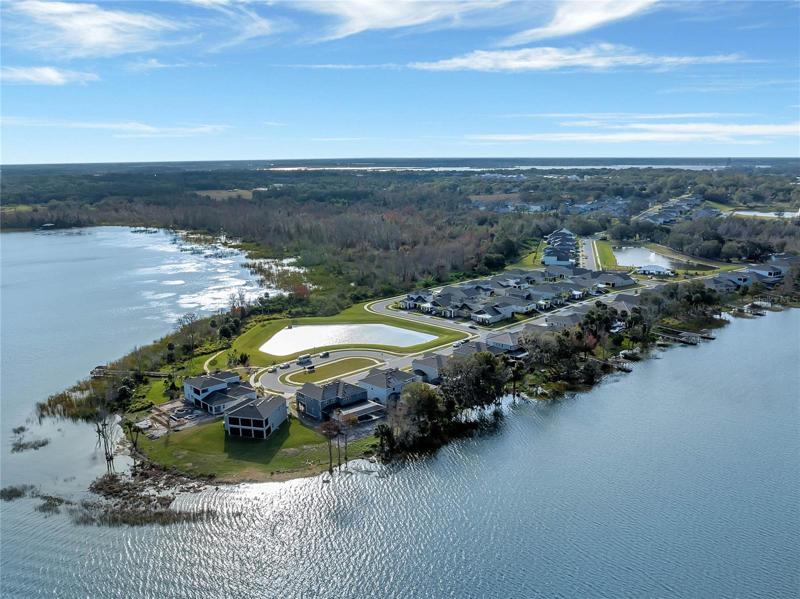 Gorgeous lake and community
