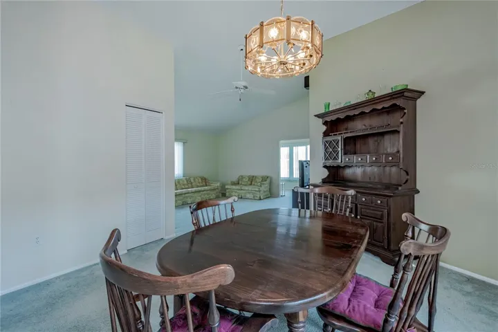 Separate formal dining room with plenty of space for a large table and hutch!