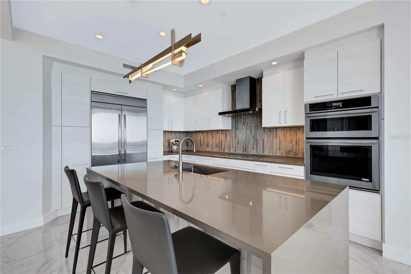 Large kitchen island