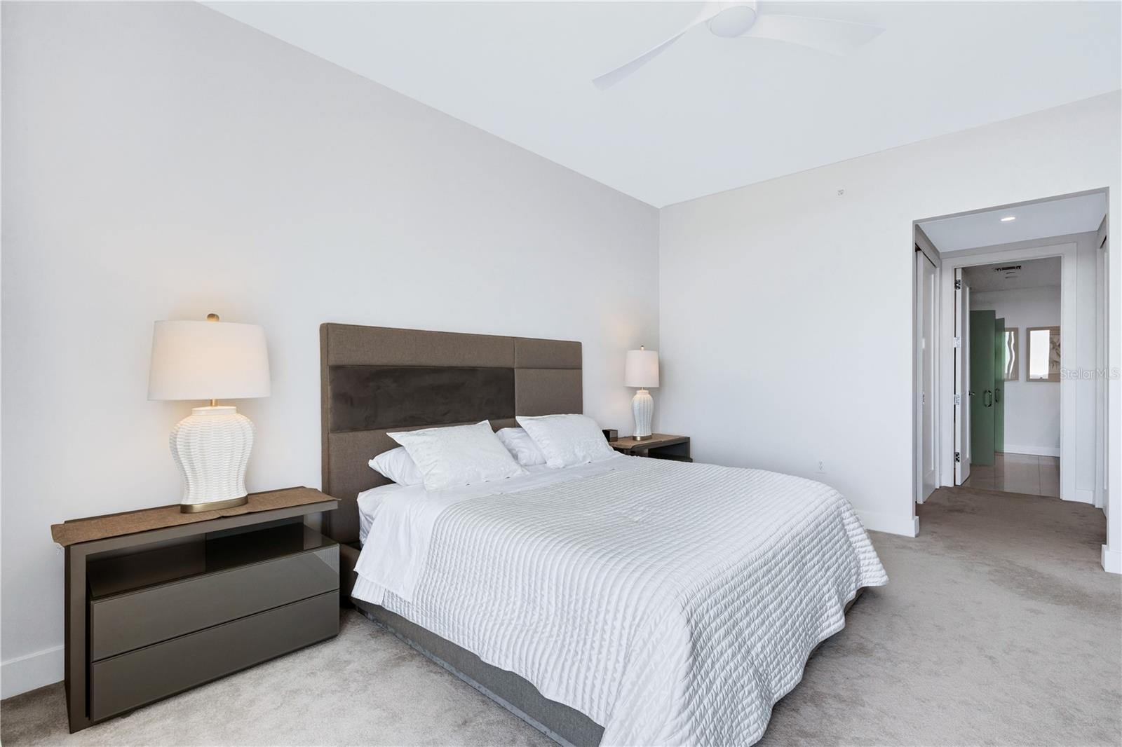 Master suite with access to ensuite master bathroom