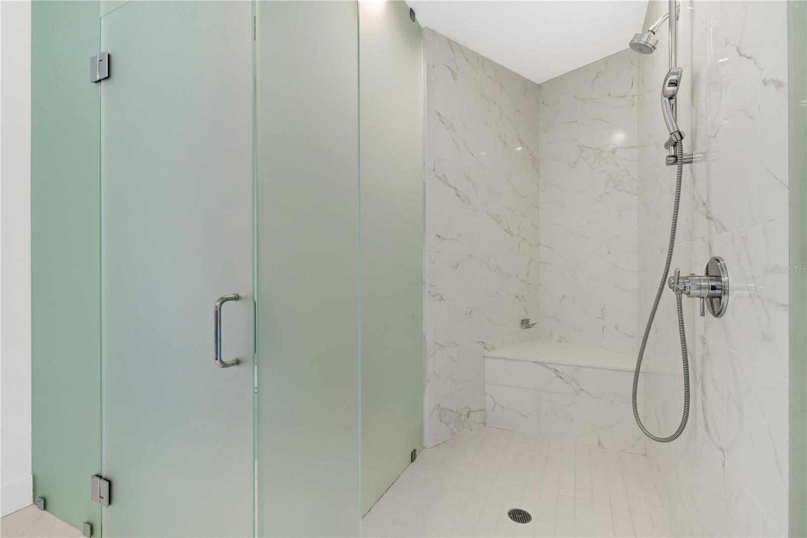 Large walk-in shower