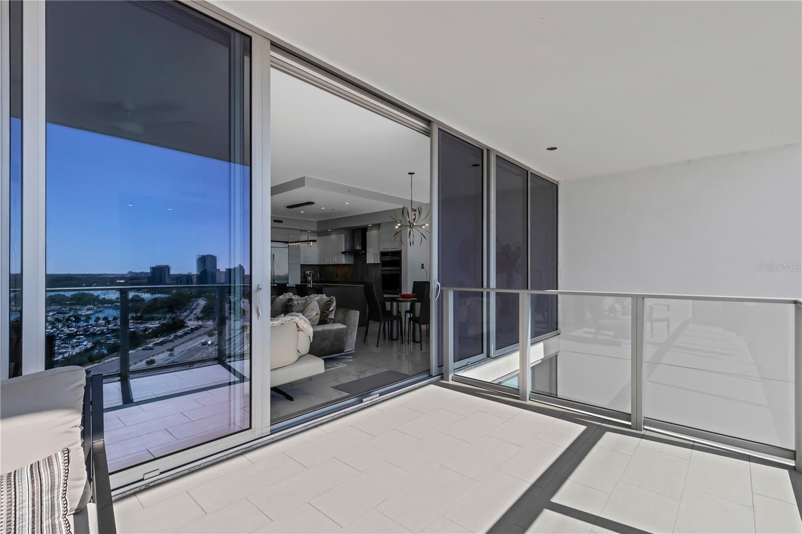 Spacious balcony 