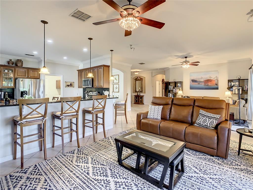 OPEN FLOOR PLAN TO GREAT ROOM AND FLORIDA ROOM