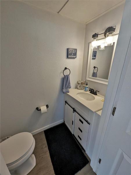 Half bath. First level