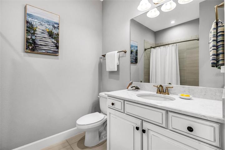 Bright Upstairs Guest Bathroom