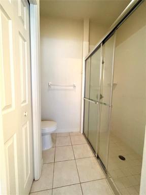 Master Bathroom with large shower and glass doors
