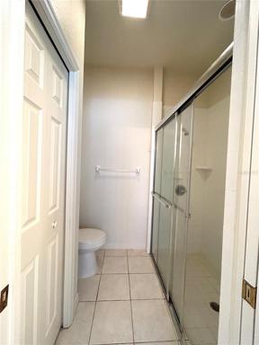 Master Bathroom with large shower and  glass shower doors