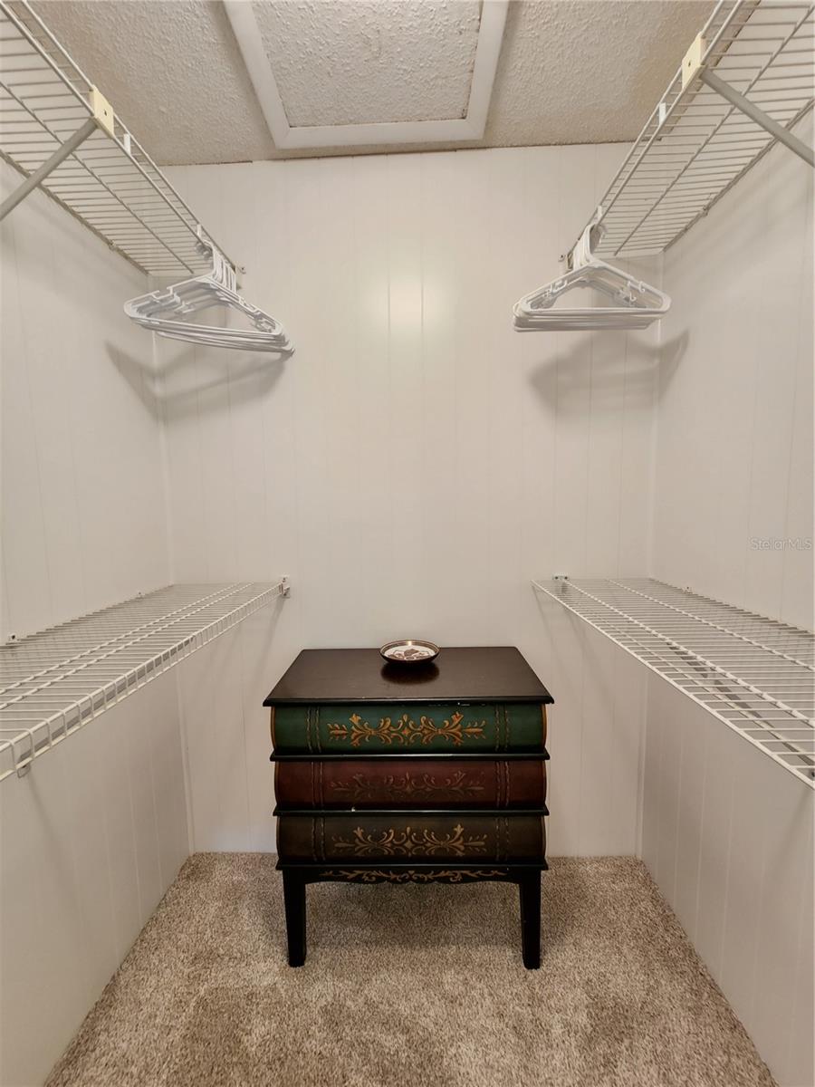 Master walk-in closet