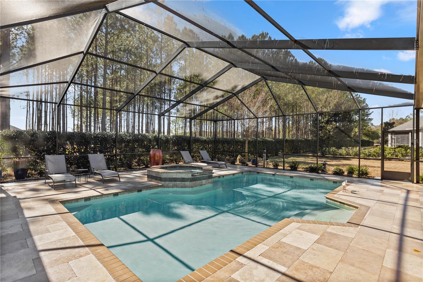 Screened in pool enclosure