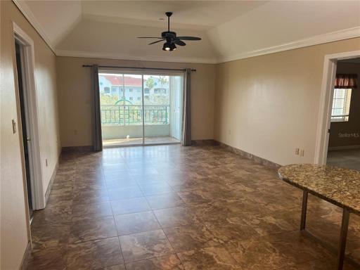 Living room and balcony 