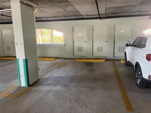 assigned parking space and storage unit