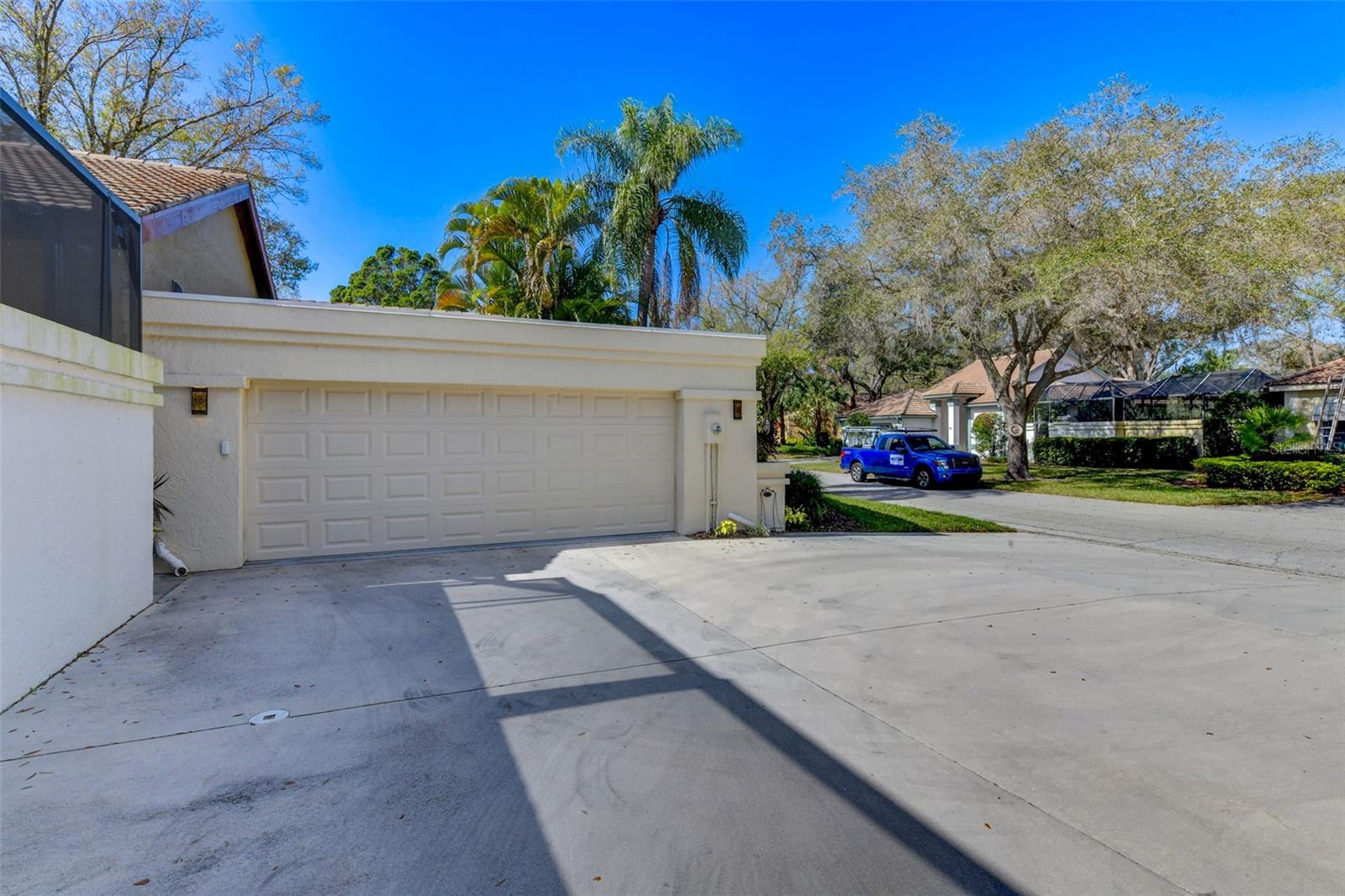 Two car garage