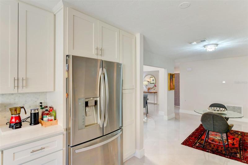 View of the dinette from the kitchen