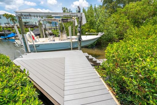 Nice size deck to fish off of.