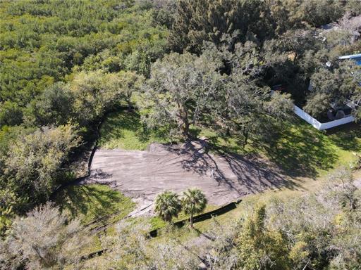 Aerial view of this cleared/vacant lot - ready to be built on