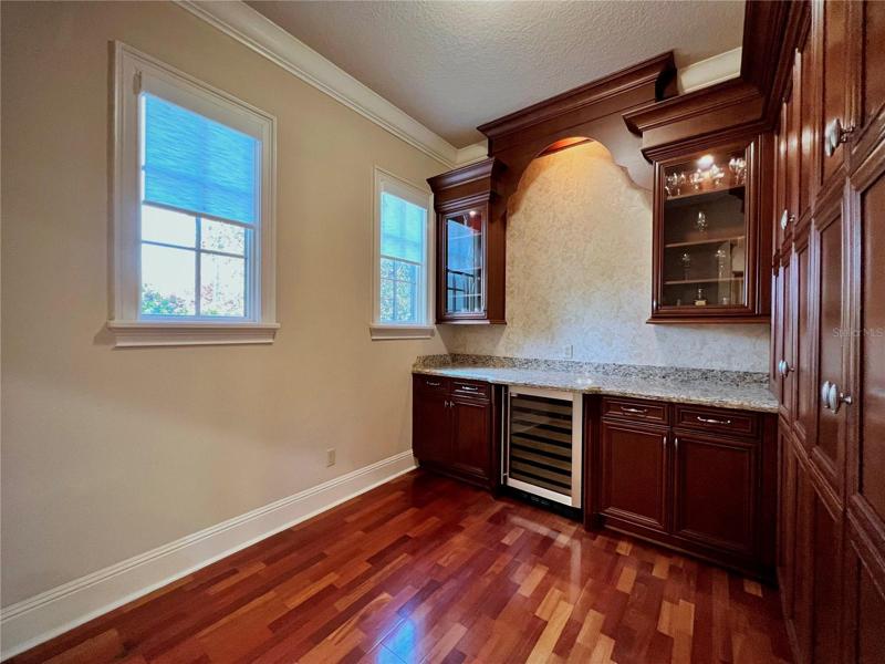 Spacious Butlers Pantry off of Kitchen and Formal Dining Room