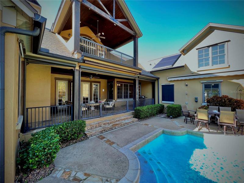 Stunning covered balcony with awe inspiring water view - provides ultimate relaxation