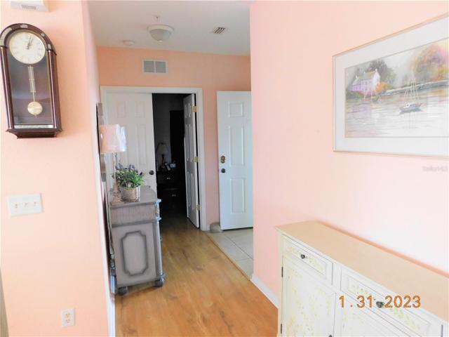Entry foyer and front bedroom