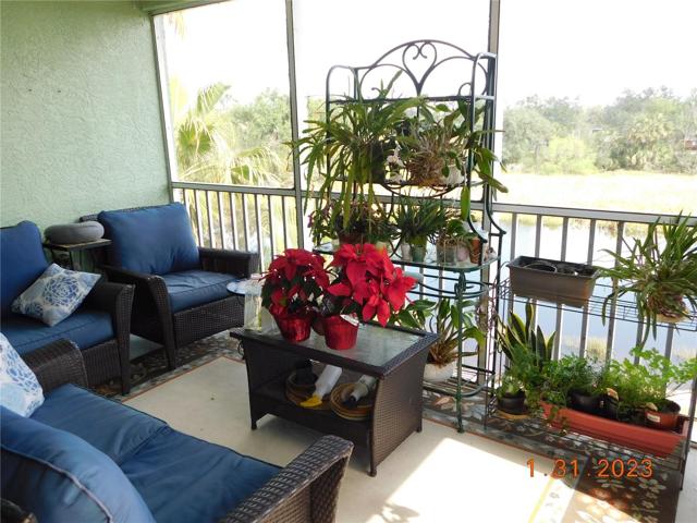 top floor private balcony