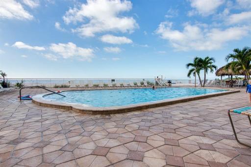 Heated beachfront pool