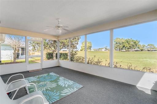 Spacious sun room