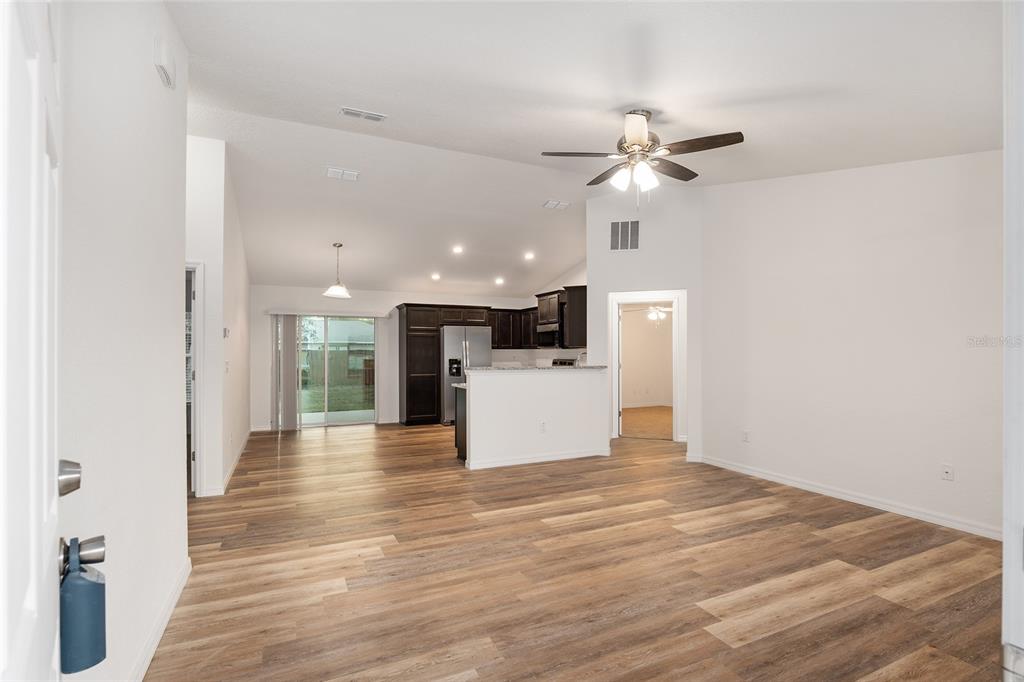Enter into your spacious living area