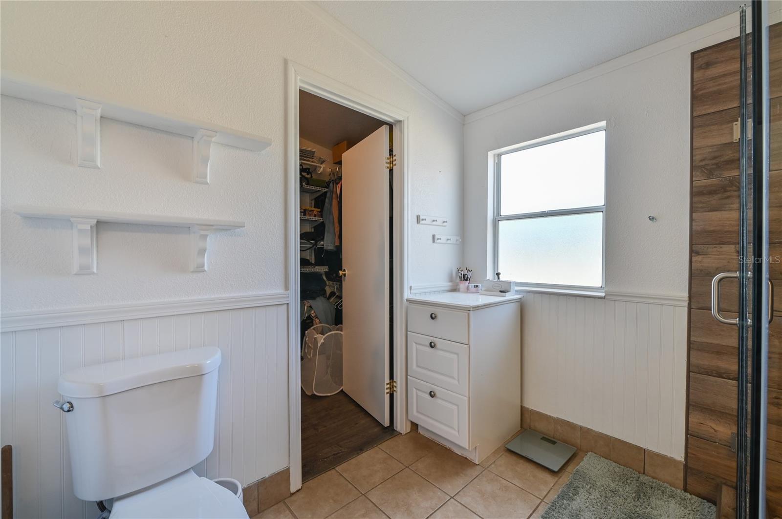 Entrance to Walk-in Closet in Master Bath