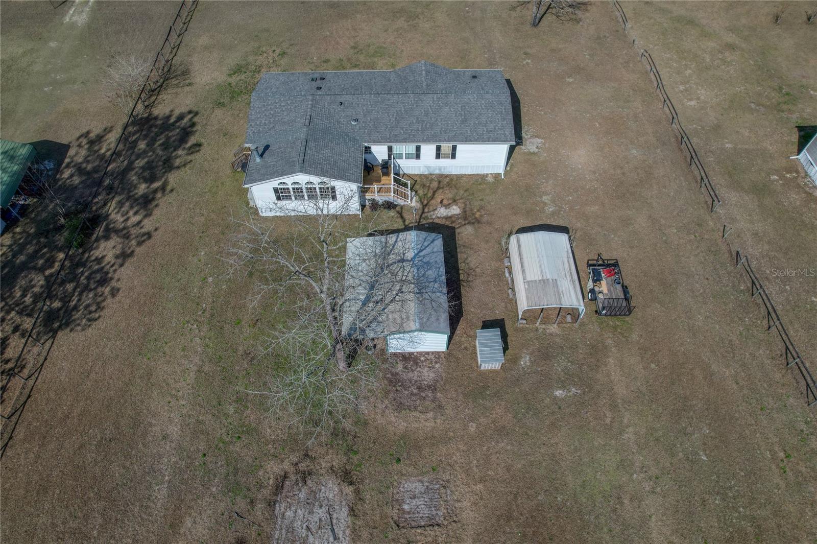 Back of home Aerial