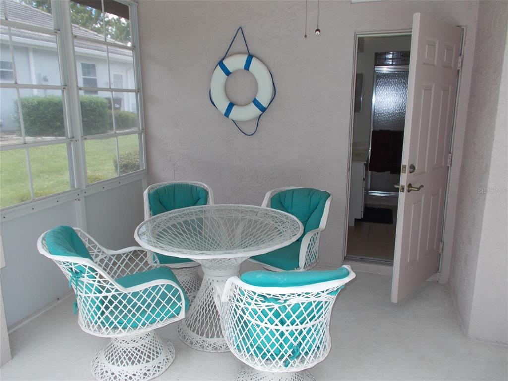 Poolside seating
