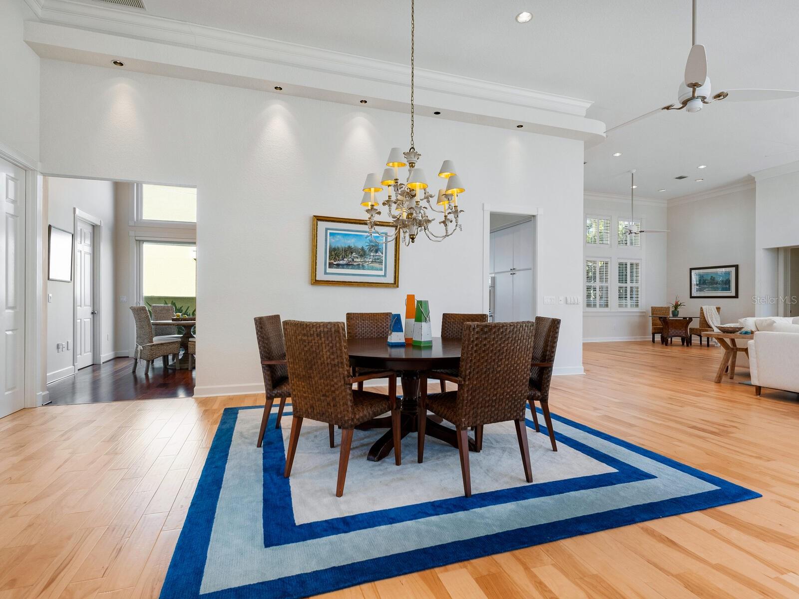 Custom recessed lighting throughout the home