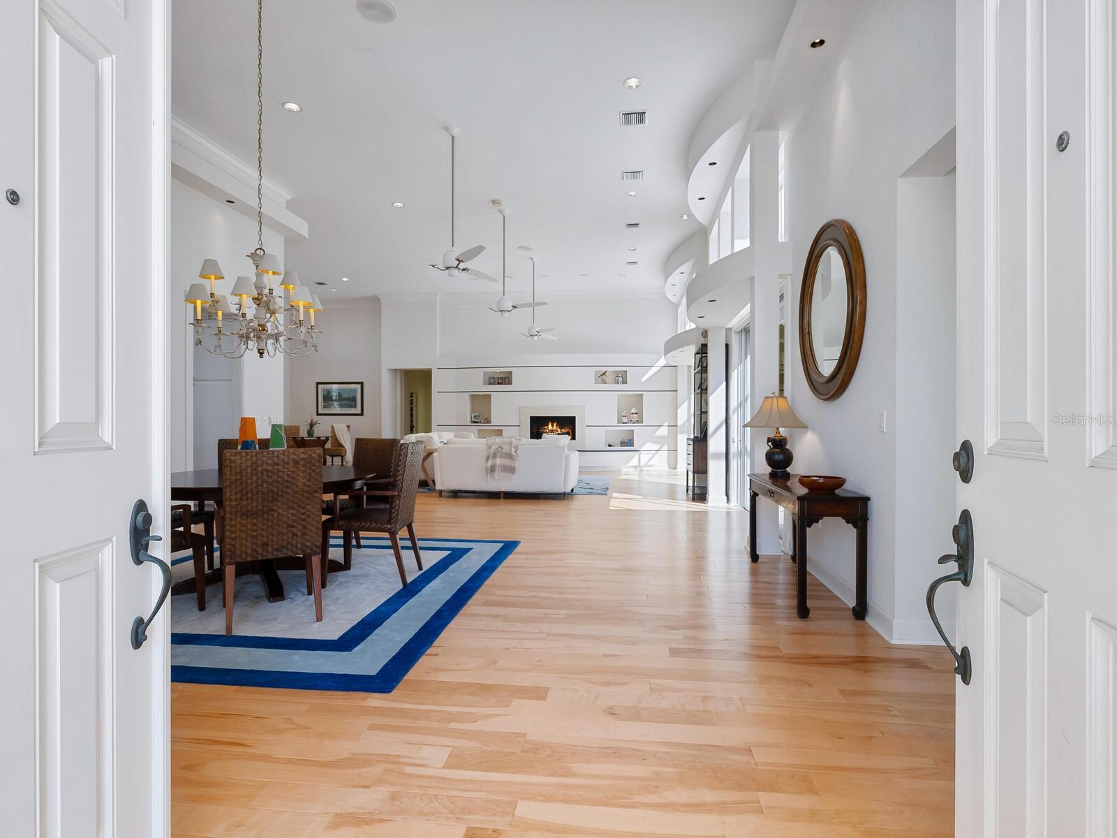 The great open floor plan has so many possibilities ...