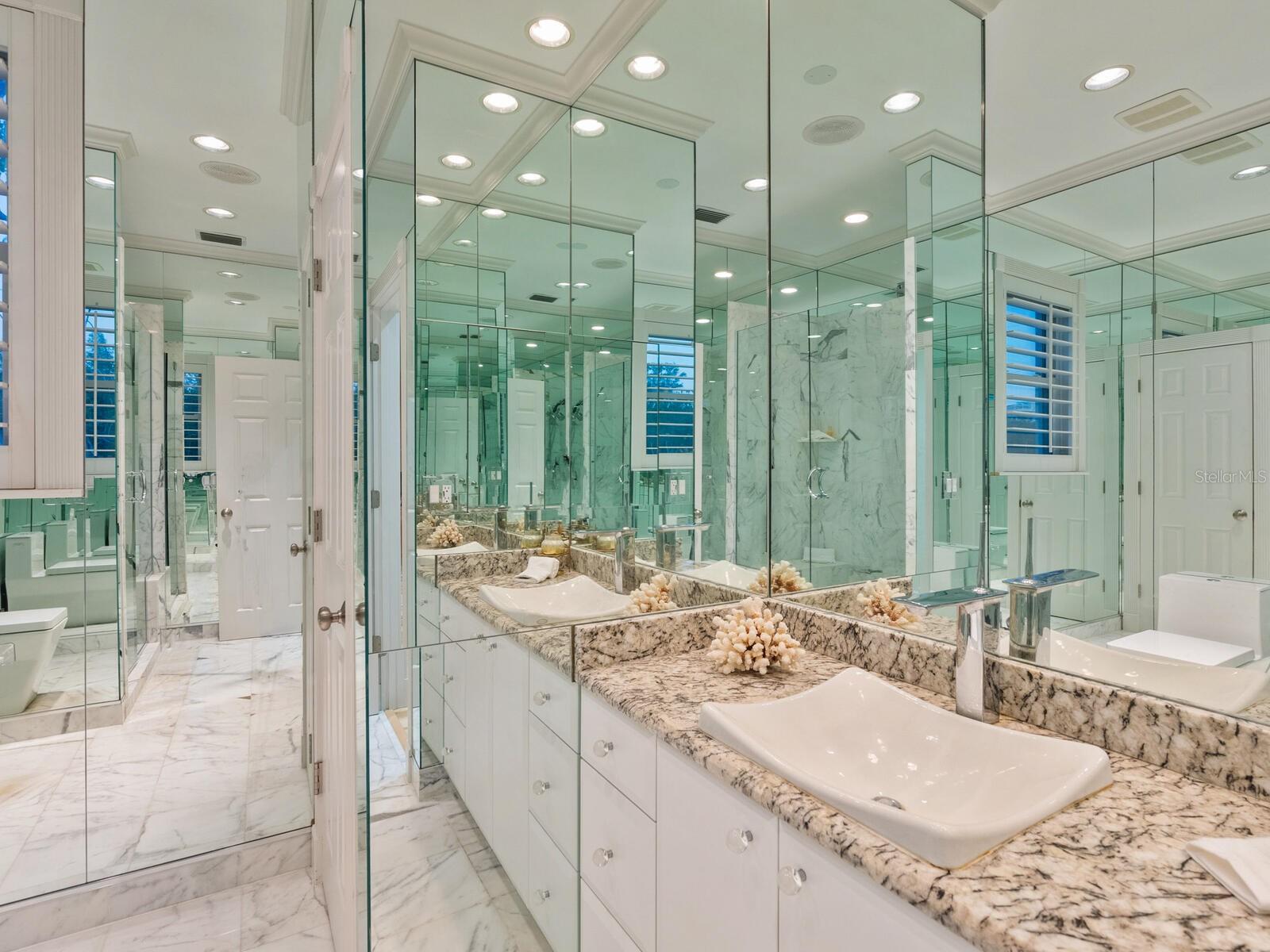 Dual owners suite bathrooms