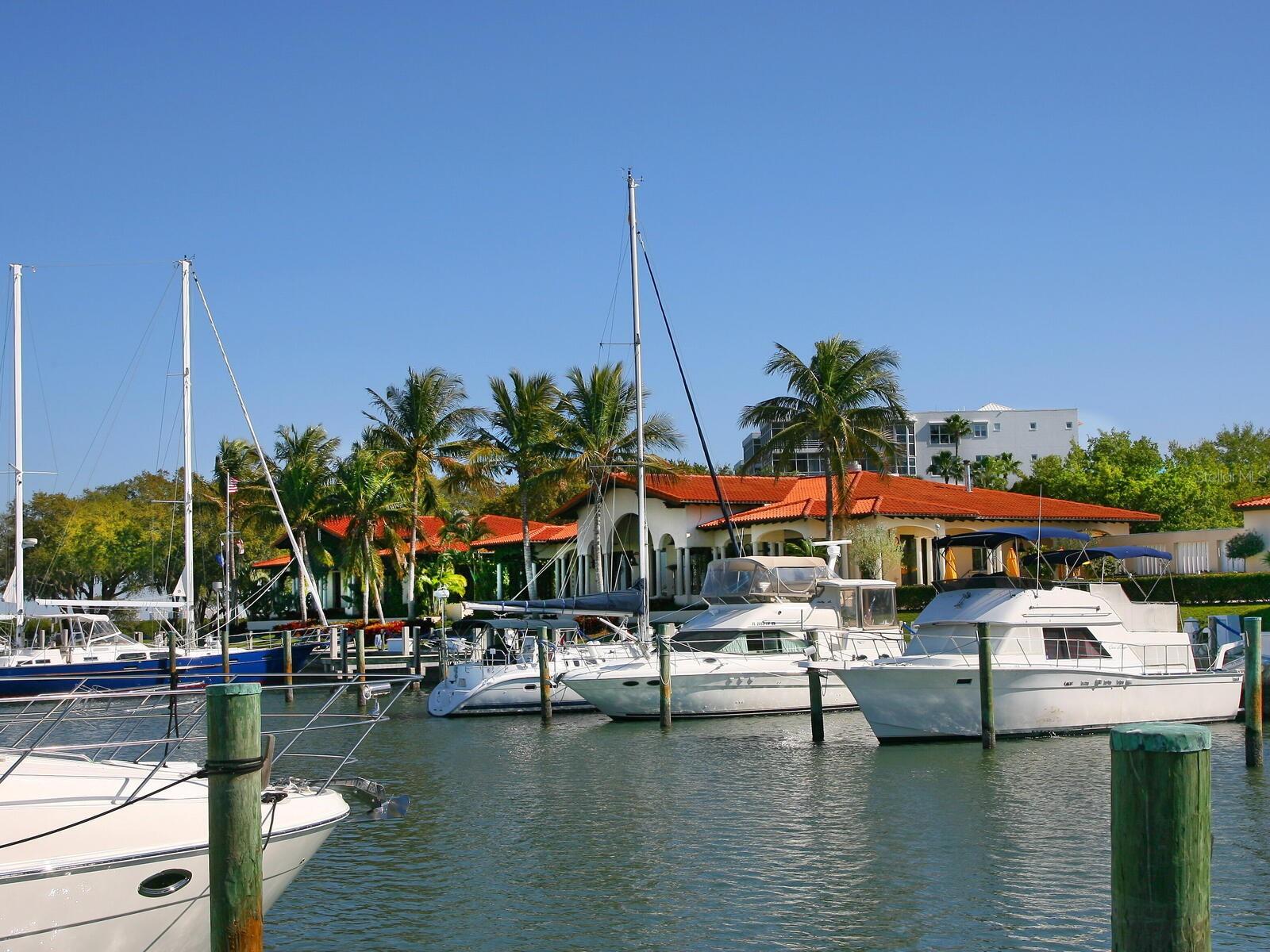 Our deep water Marina has many amenities with pickle ball , Portofino's restaurant etc...